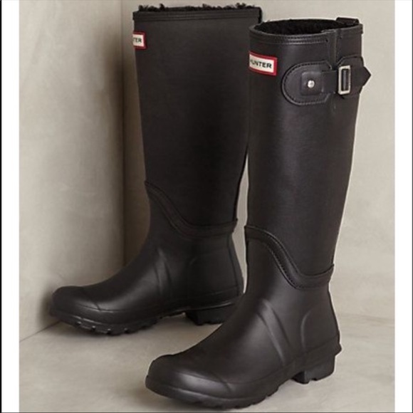 sheepskin lined rain boots